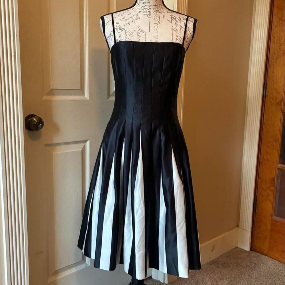 Bcbgmaxazria Women's Black and White Dress